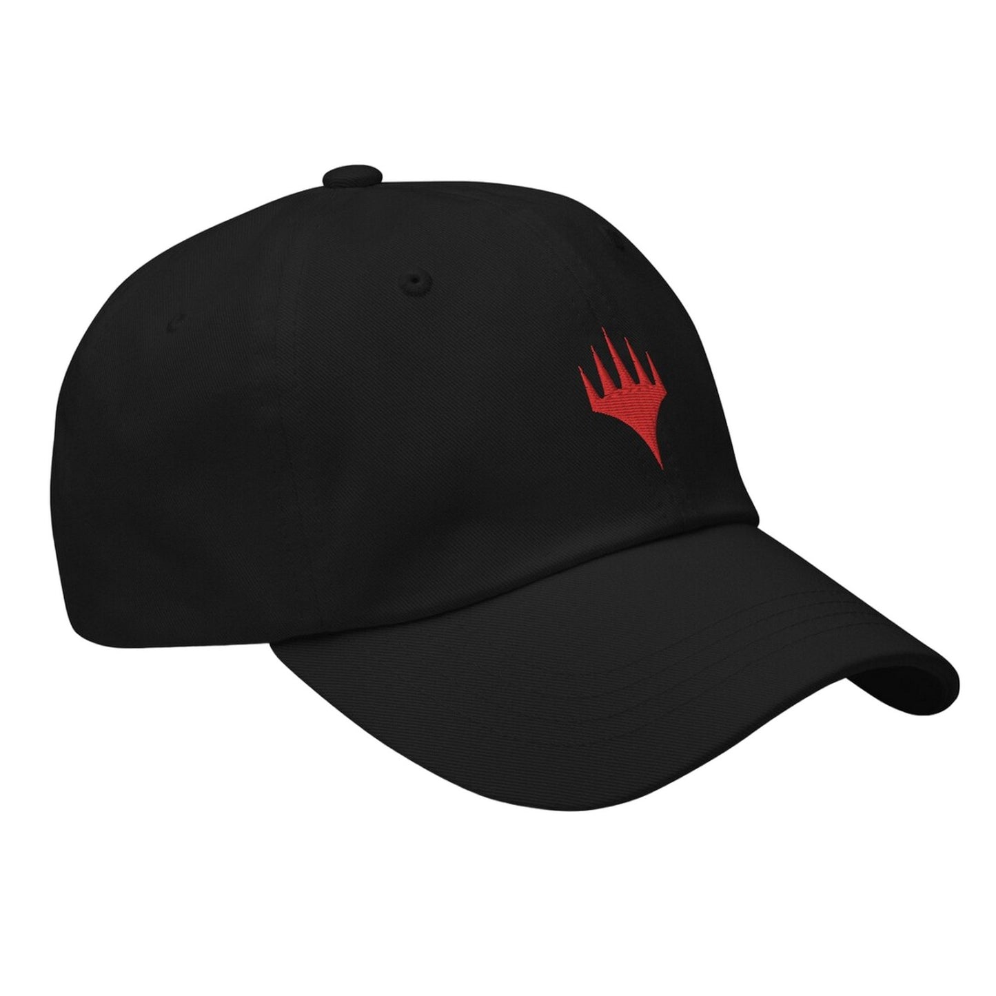 Black-Classic Red - Back - Magic The Gathering Mens Planeswalker Symbol Snapback Cap