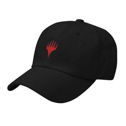 Black-Classic Red - Side - Magic The Gathering Mens Planeswalker Symbol Snapback Cap