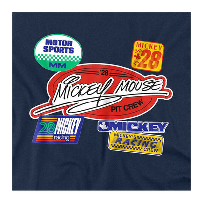 Navy - Side - Disney Childrens-Kids Mickey Mouse Badge Sweatshirt
