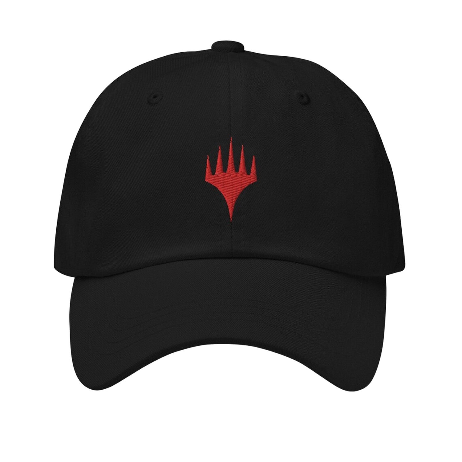 Black-Classic Red - Front - Magic The Gathering Mens Planeswalker Symbol Snapback Cap