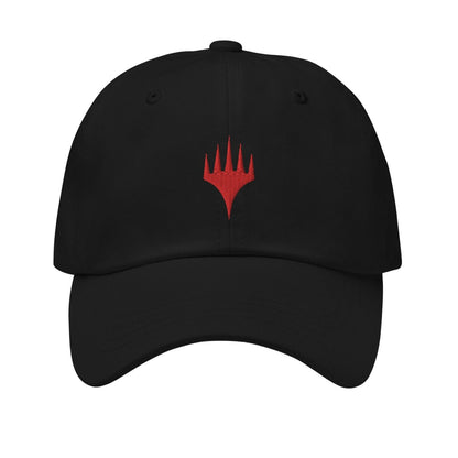 Black-Classic Red - Front - Magic The Gathering Mens Planeswalker Symbol Snapback Cap