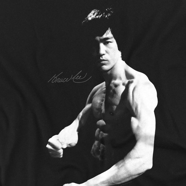 Black - Back - Bruce Lee Mens Stance T-Shirt