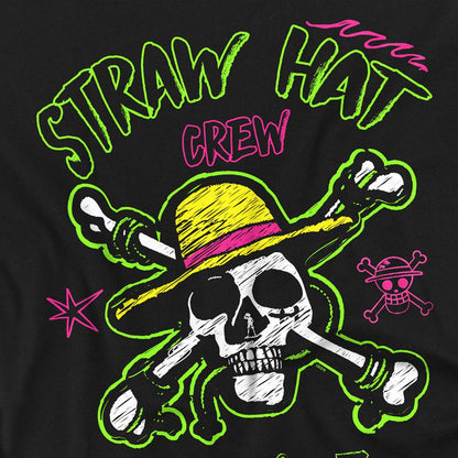 Black - Lifestyle - One Piece Unisex Adult Skull And Crossbones Back Print T-Shirt