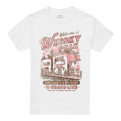 White - Front - One Piece Unisex Adult Welcome to Whisky Peak T-Shirt