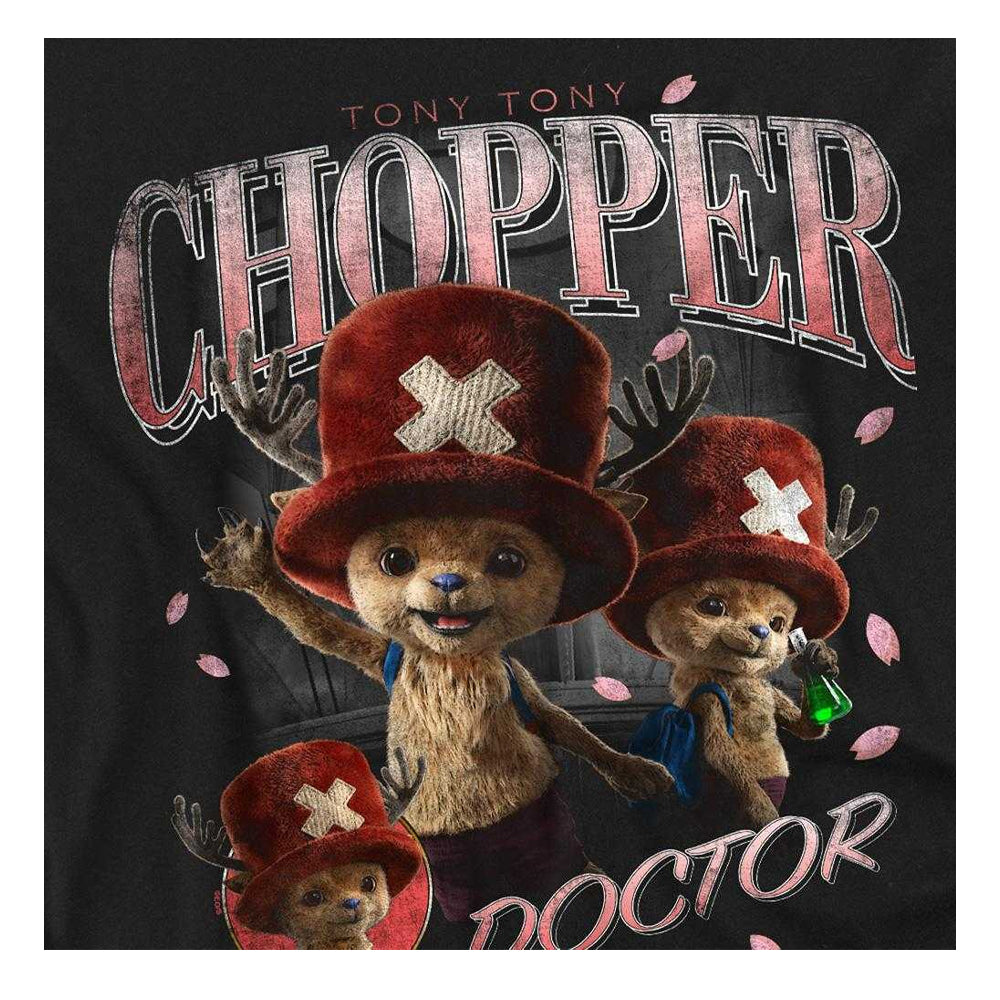 Black - Side - One Piece Unisex Adult Tony Tony Chopper Homage T-Shirt