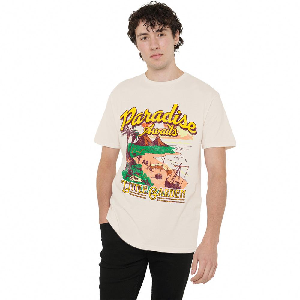 Natural - Lifestyle - One Piece Unisex Adult Paradise Awaits Little Garden T-Shirt