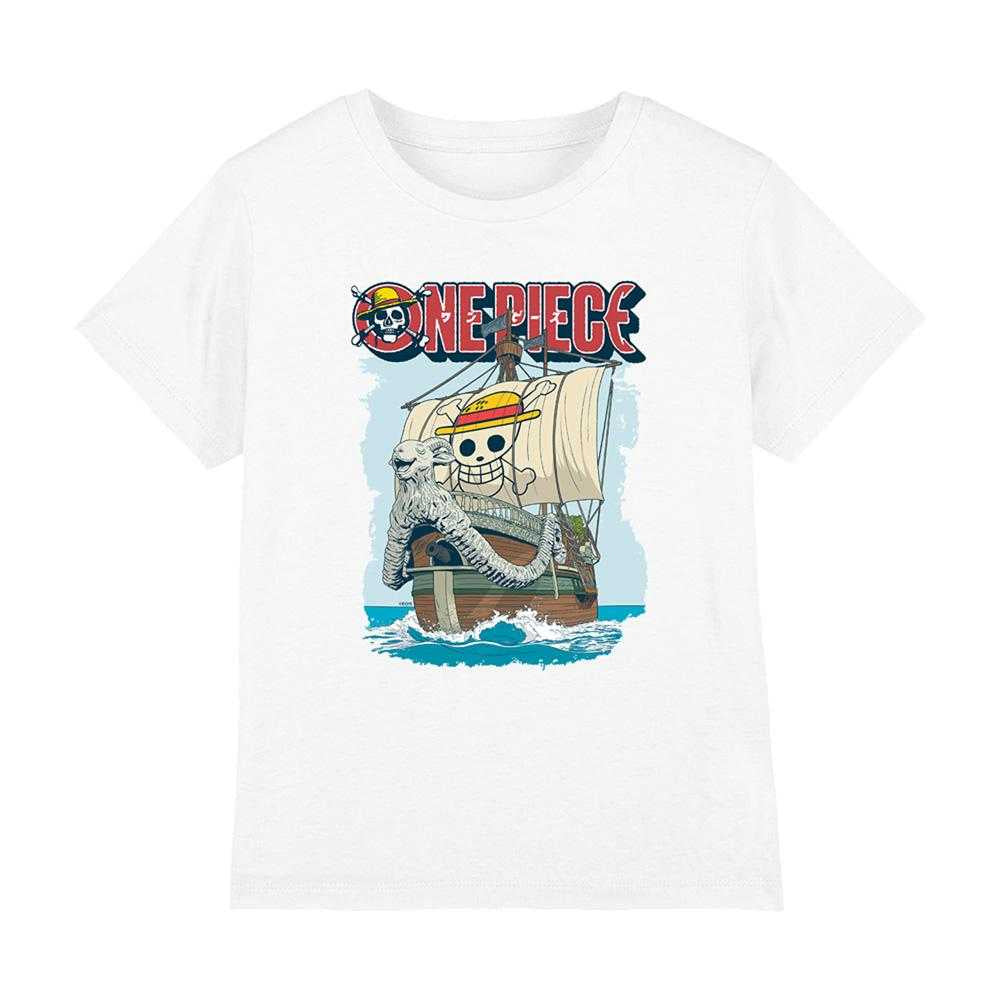 White - Front - One Piece Childrens-Kids Going Merry T-Shirt