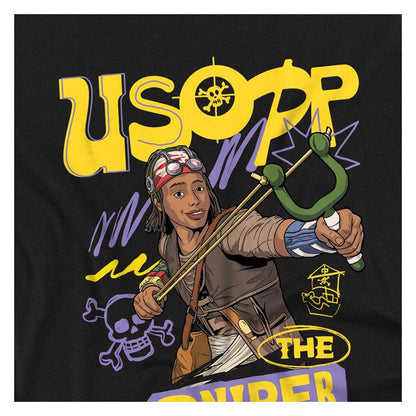 Black - Side - One Piece Childrens-Kids Usopp Sniper Sweatshirt