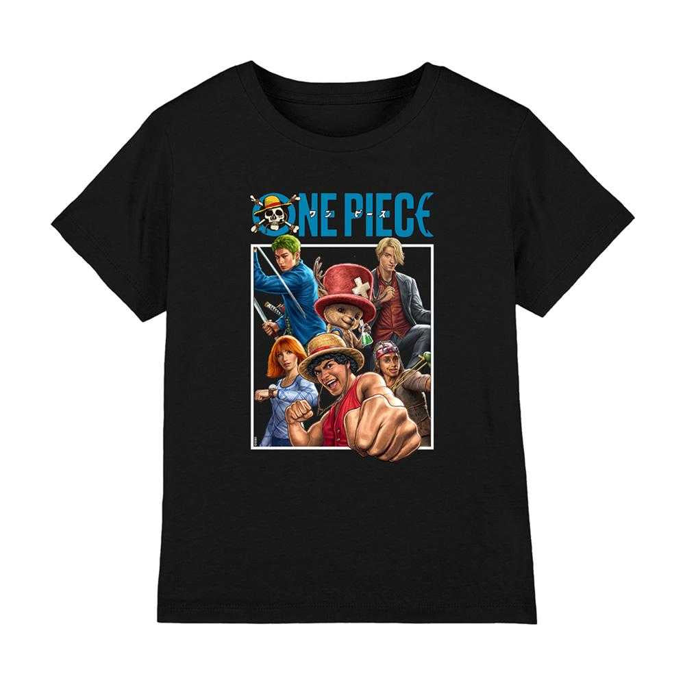 Black - Front - One Piece Childrens-Kids Group Box T-Shirt