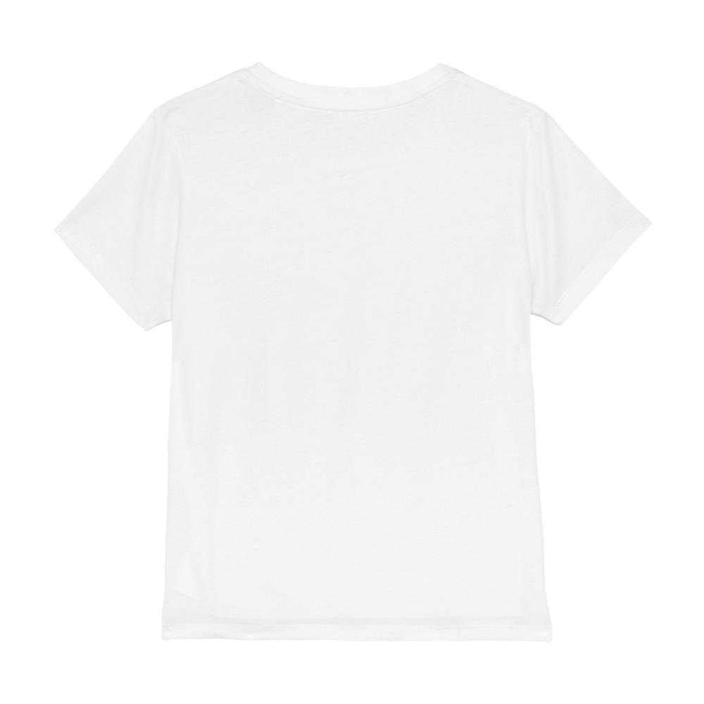 White - Back - One Piece Childrens-Kids Most Wanted Luffy Scribble T-Shirt