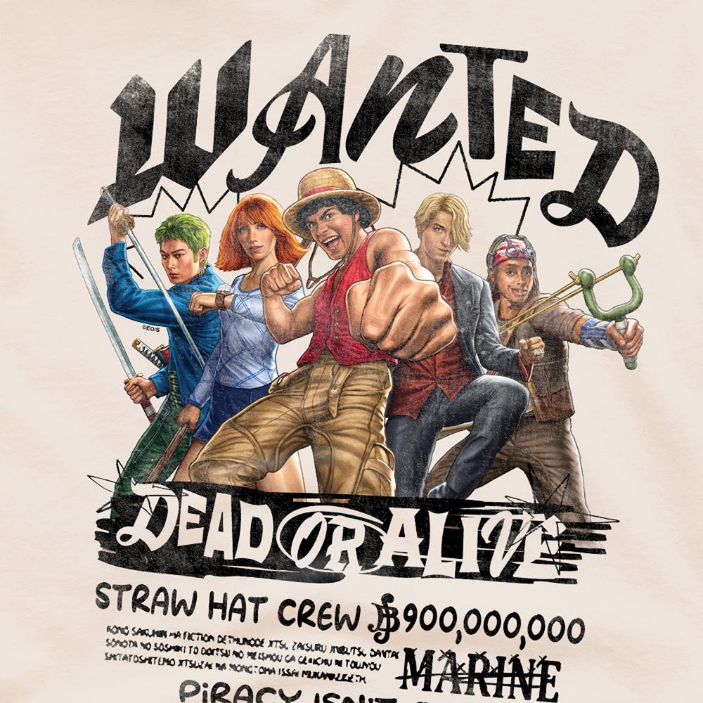 Natural - Side - One Piece Unisex Adult Straw Hat Crew Dead Or Alive T-Shirt