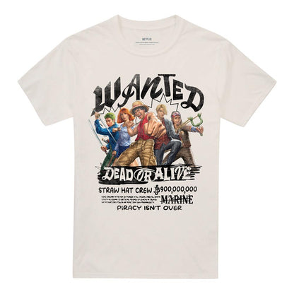 Natural - Front - One Piece Unisex Adult Straw Hat Crew Dead Or Alive T-Shirt