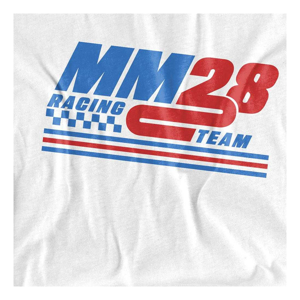 White - Side - Disney Childrens-Kids Racing Team 28 T-Shirt