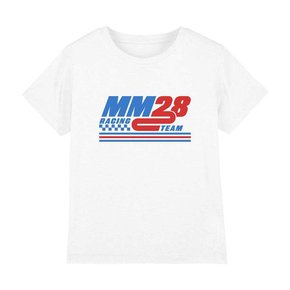 White - Front - Disney Childrens-Kids Racing Team 28 T-Shirt