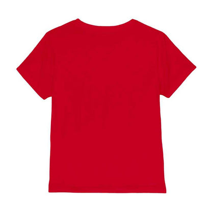 Red - Back - Disney Childrens-Kids Mickey Mouse Racing Cars T-Shirt