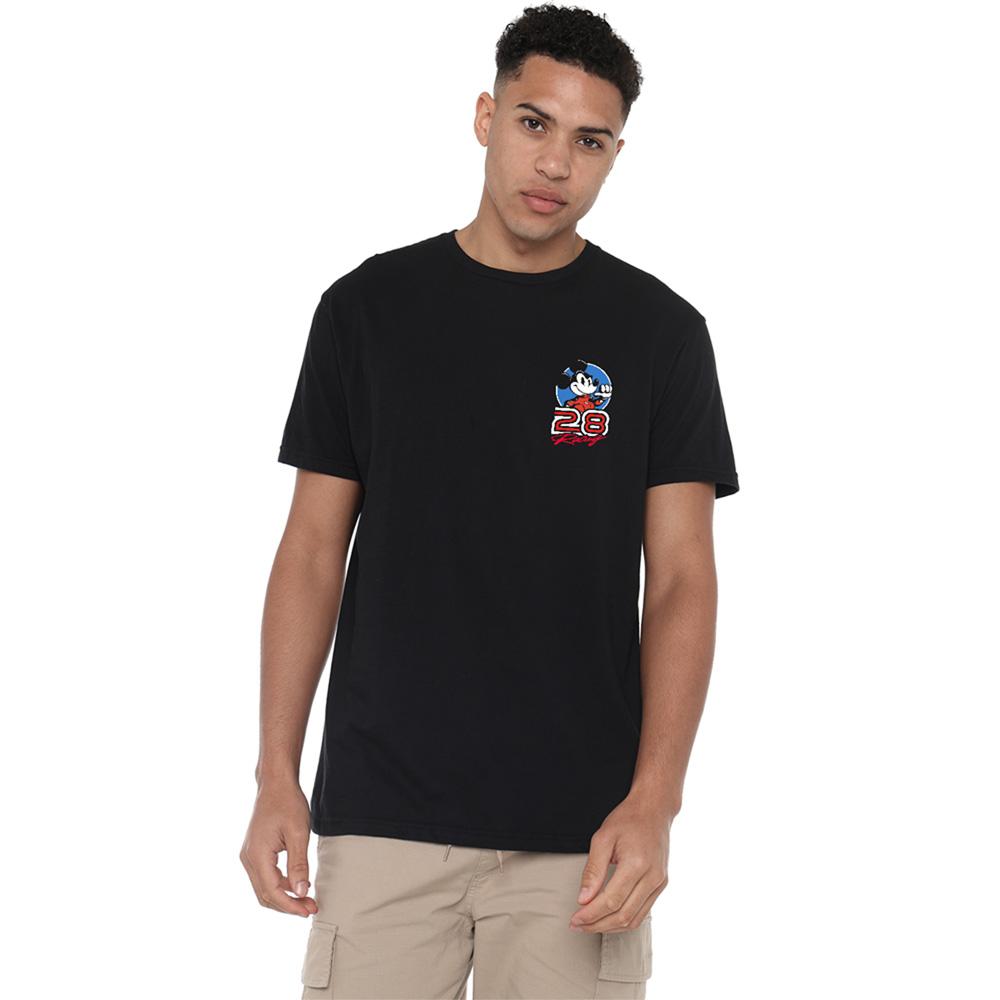 Black - Lifestyle - Disney Unisex Adult Mickey Mouse Racing Logo T-Shirt
