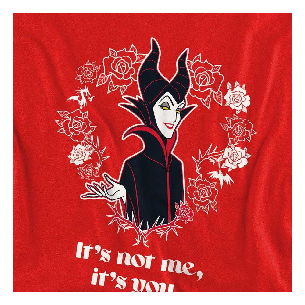 Red - Side - Maleficent Unisex Adult Roses Sweatshirt