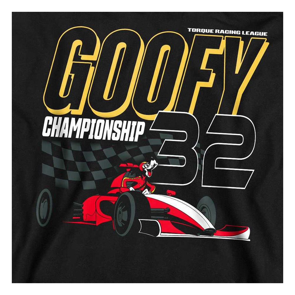 Black - Side - Disney Unisex Adult Monaco Goofy Racing Sweatshirt