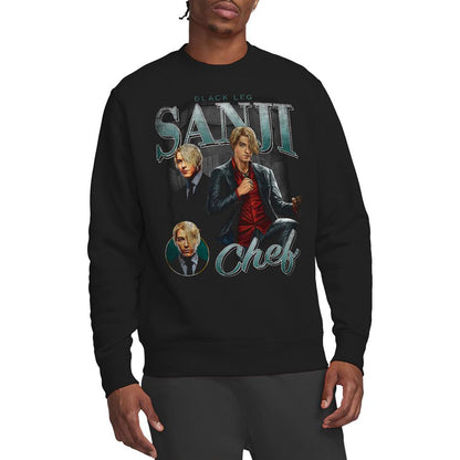 Black - Lifestyle - One Piece Unisex Adult Sanji Homage Sweatshirt