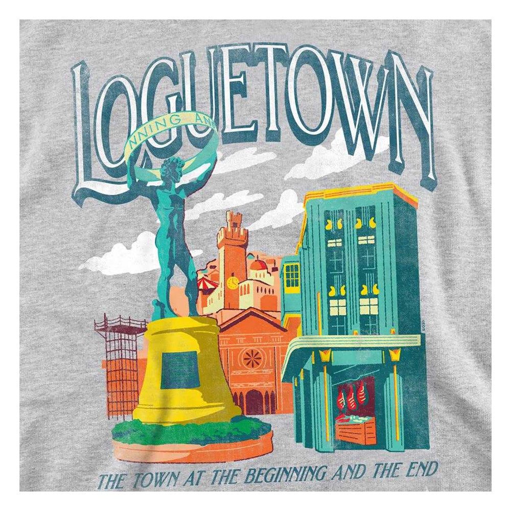 Athletic Heather - Side - One Piece Unisex Adult Loguetown The Beginning & The End Sweatshirt