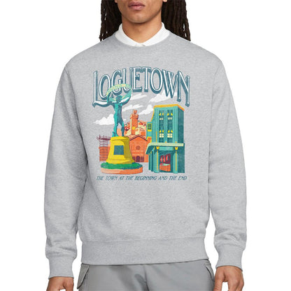 Athletic Heather - Lifestyle - One Piece Unisex Adult Loguetown The Beginning & The End Sweatshirt
