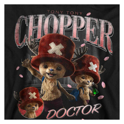 Black - Side - One Piece Unisex Adult Tony Tony Chopper Homage Sweatshirt