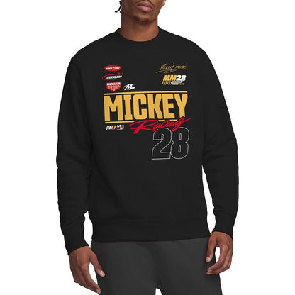 Black - Lifestyle - One Piece Unisex Adult Racing 28 Mickey Mouse Sweatshirt