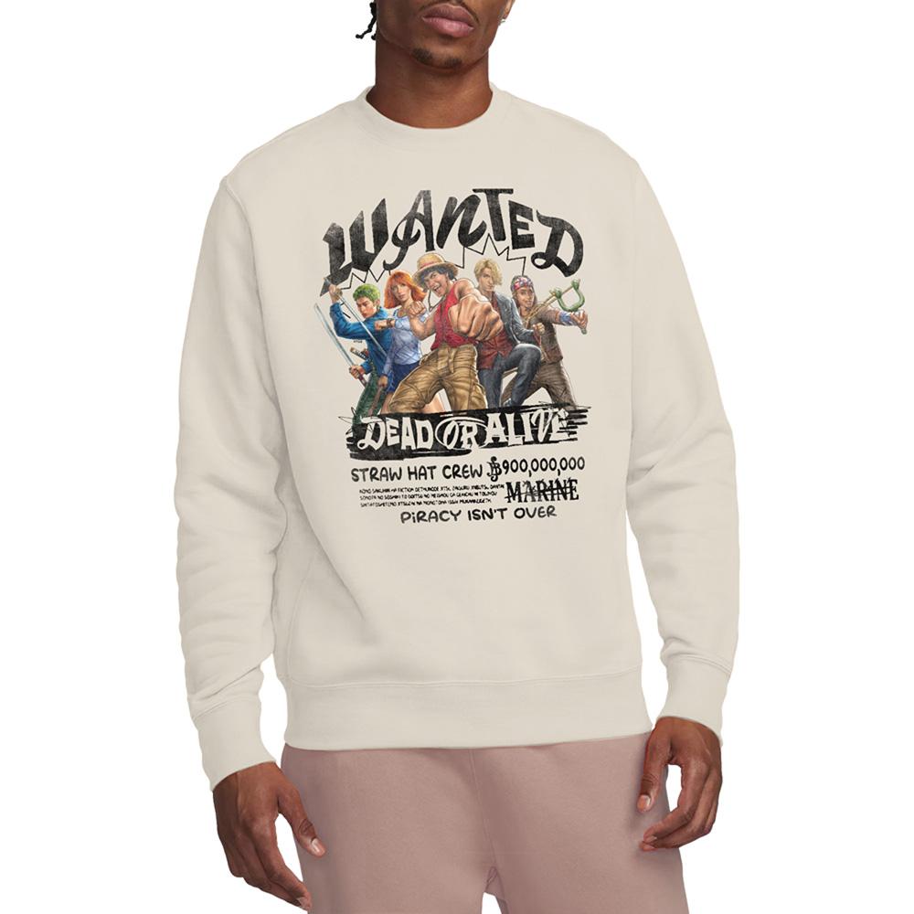 Natural - Lifestyle - One Piece Unisex Adult Straw Hat Crew Dead Or Alive Sweatshirt
