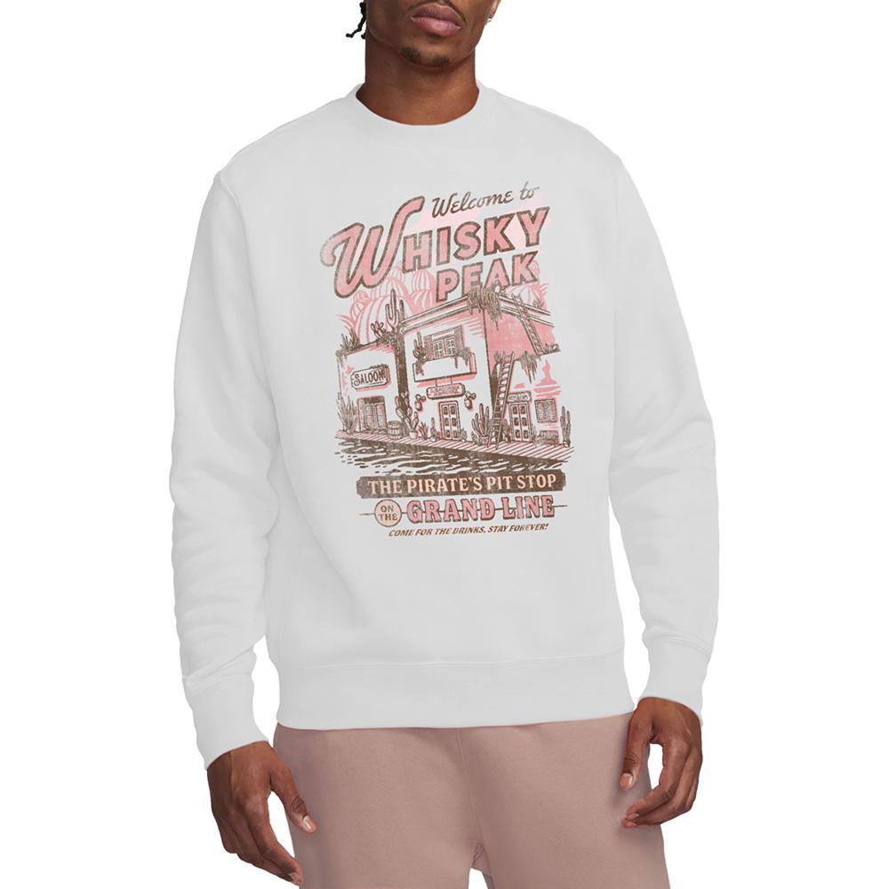 White - Lifestyle - One Piece Unisex Adult Welcome to Whisky Peak Sweatshirt
