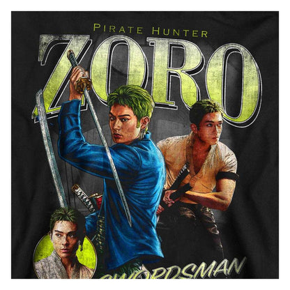 Black - Side - One Piece Unisex Adult Roronoa Zoro Homage Sweatshirt