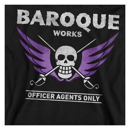 Black - Side - One Piece Unisex Adult Baroque Works Agent Sweatshirt