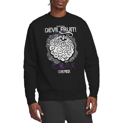 Black - Lifestyle - One Piece Unisex Adult Gumgum Devil Fruit Sweatshirt