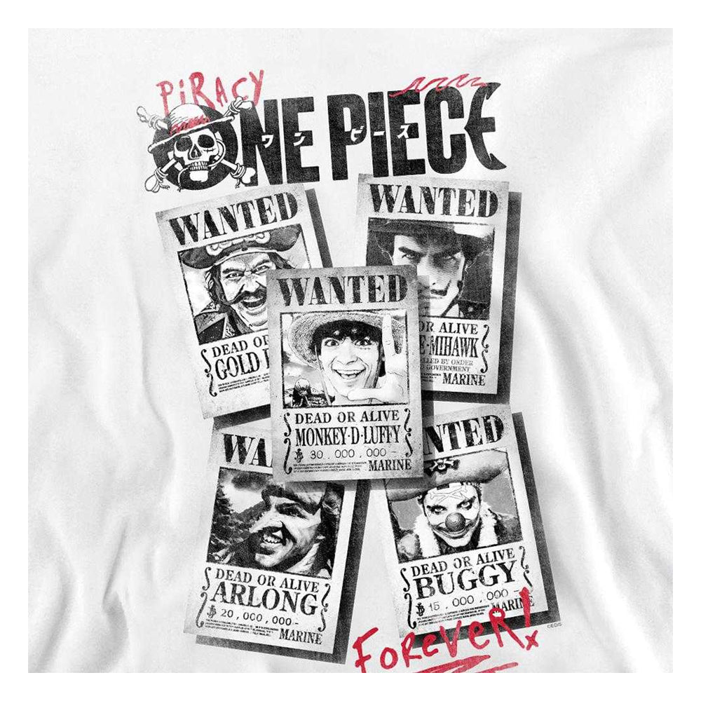 White - Side - One Piece Unisex Adult Wanted Poster Sweatshirt