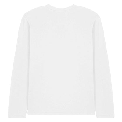 White - Back - Disney Unisex Adult Mickey Mouse Racing Logo Long-Sleeved T-Shirt