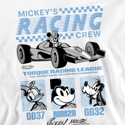 White - Side - Disney Unisex Adult Torque Racing League Sweatshirt