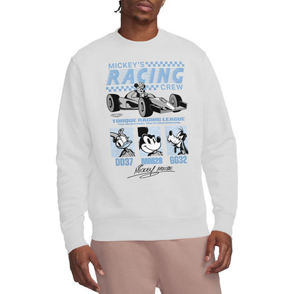 White - Lifestyle - Disney Unisex Adult Torque Racing League Sweatshirt