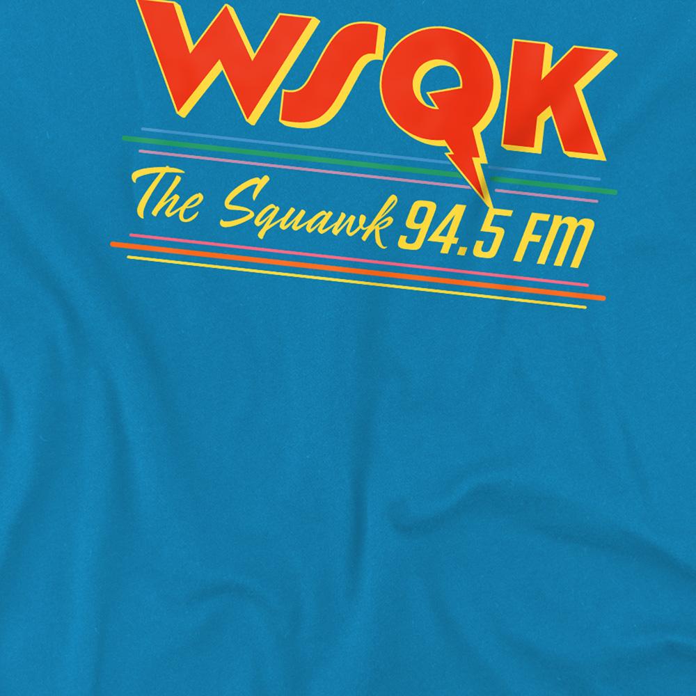 Turquoise - Side - Stranger Things Childrens-Kids Wsqk Squawk Lucas T-Shirt