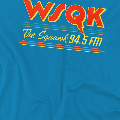 Turquoise - Side - Stranger Things Childrens-Kids Wsqk Squawk Lucas T-Shirt
