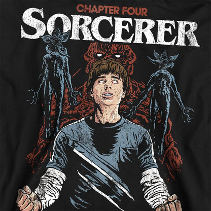 Black - Side - Stranger Things Unisex Adult The Sorcerer Will Sweatshirt