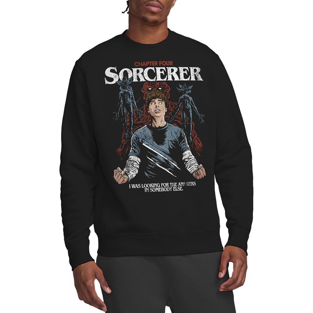 Black - Lifestyle - Stranger Things Unisex Adult The Sorcerer Will Sweatshirt
