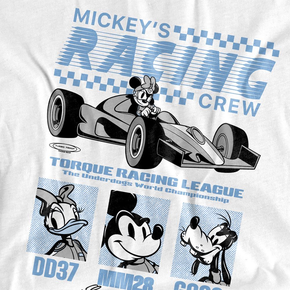 White - Side - Disney Unisex Adult Torque Racing League Long-Sleeved T-Shirt
