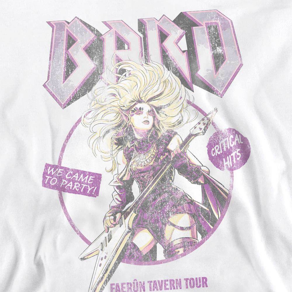 White - Side - Dungeons & Dragons Unisex Adult Bard Glam Rock Tour Sweatshirt