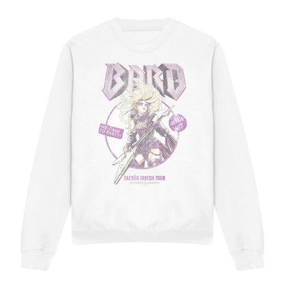 White - Front - Dungeons & Dragons Unisex Adult Bard Glam Rock Tour Sweatshirt
