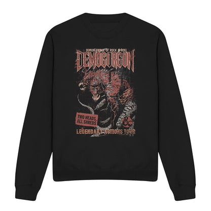 Black - Front - Dungeons & Dragons Unisex Adult Demogorgon Tour Sweatshirt