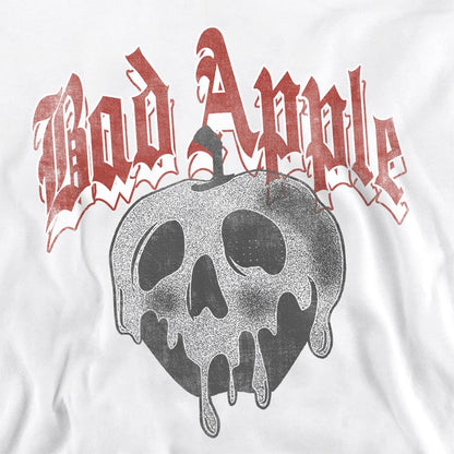 White - Side - Snow White Unisex Adult Bad Apple Skull Sweatshirt