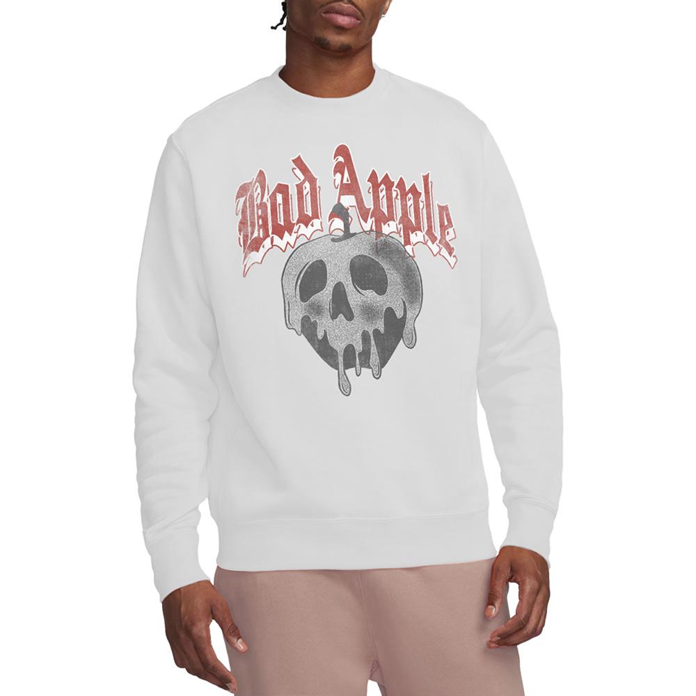 White - Lifestyle - Snow White Unisex Adult Bad Apple Skull Sweatshirt