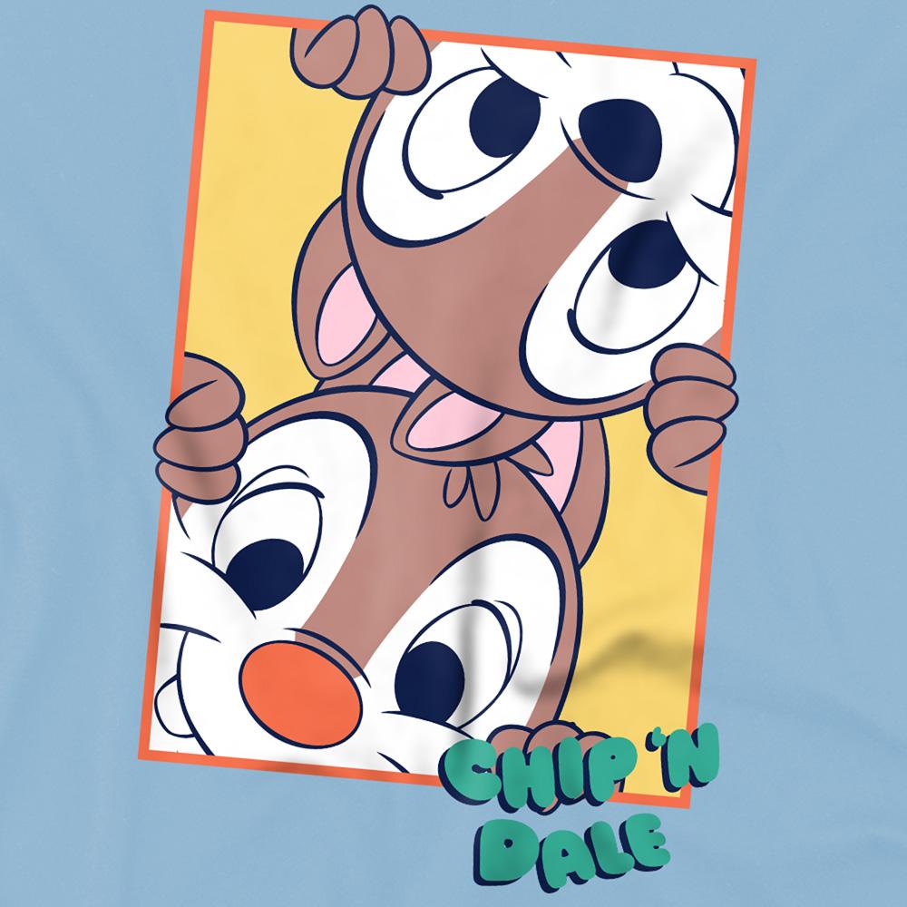 Light Blue - Side - Chip ´N´ Dale Childrens-Kids Peeking Box Sweatshirt