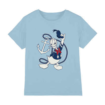 Light Blue - Front - Disney Childrens-Kids Donald Duck Anchor T-Shirt