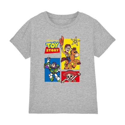 Athletic Heather - Front - Toy Story Childrens-Kids Group T-Shirt