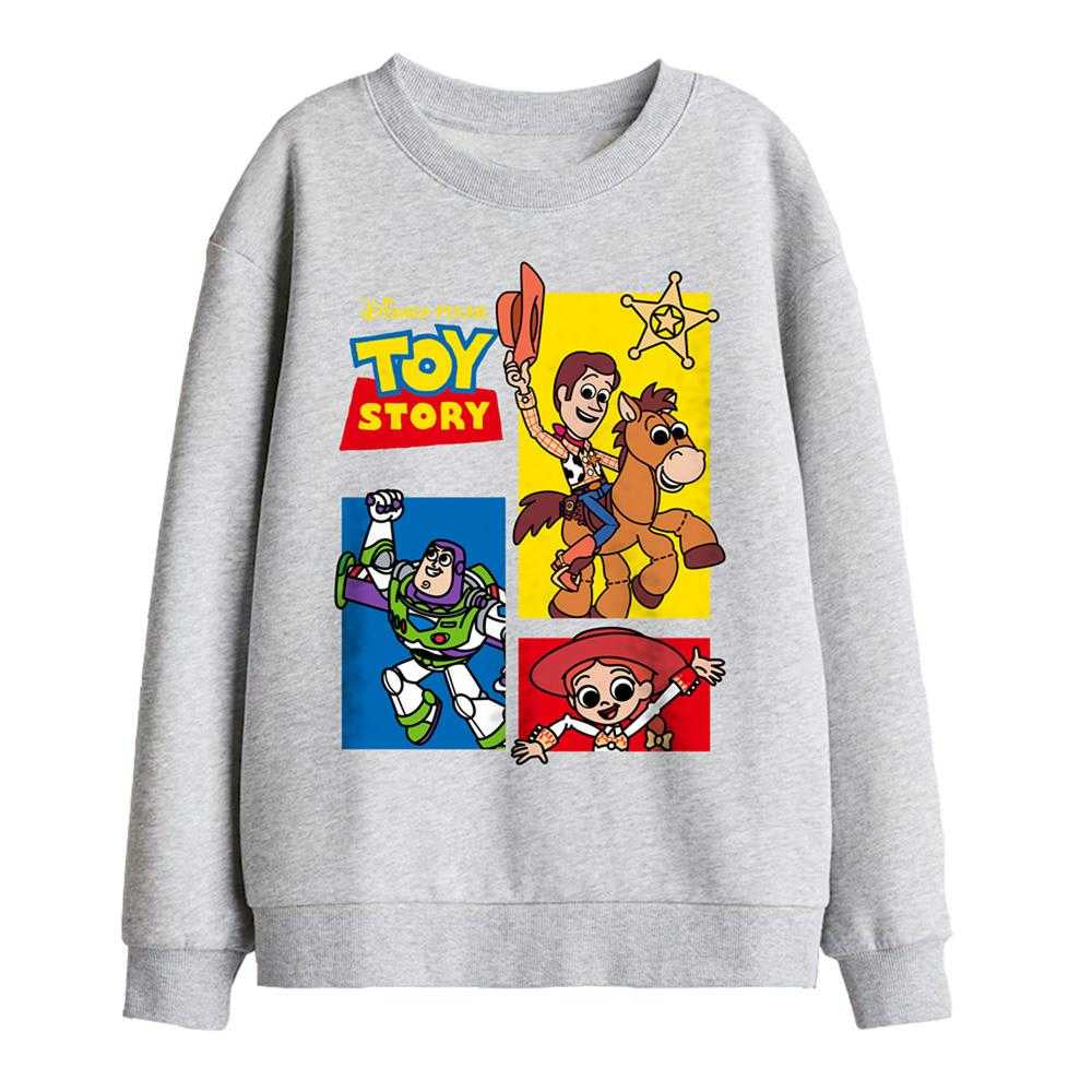 Athletic Heather - Front - Toy Story Childrens-Kids Group Sweatshirt